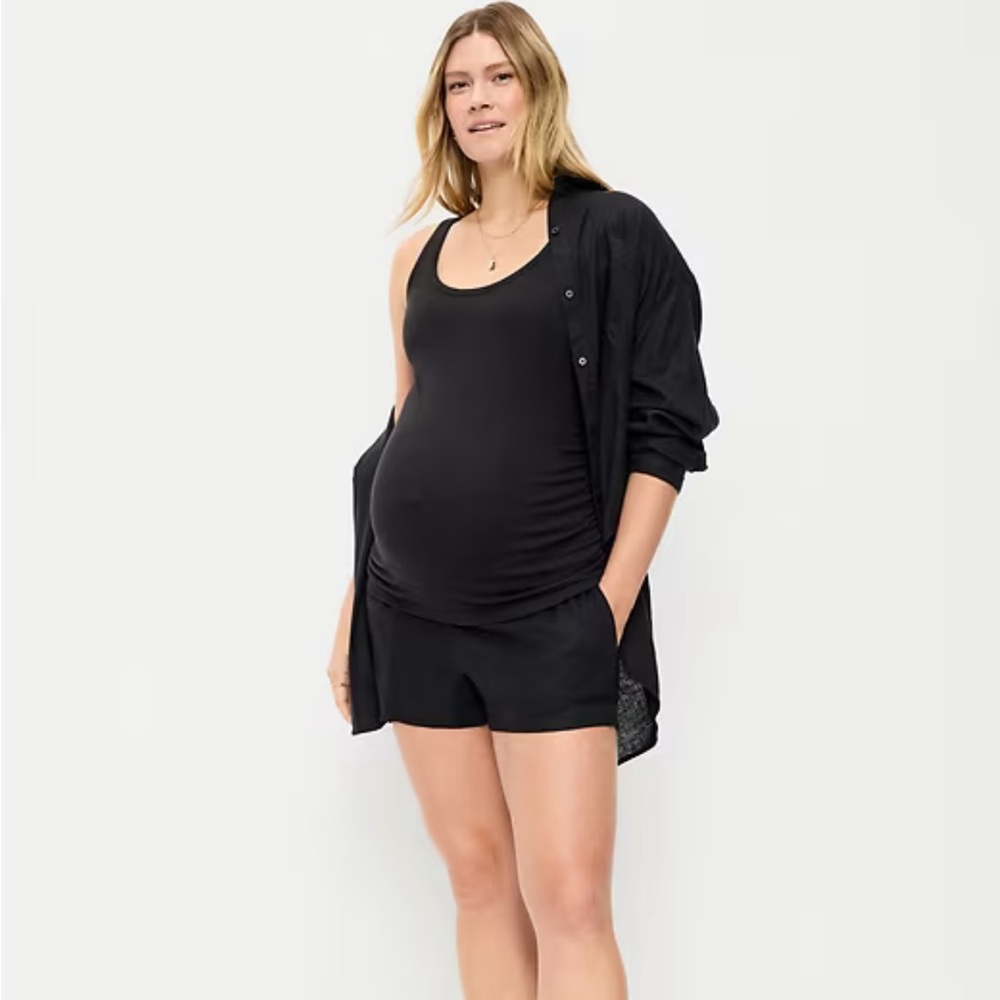 Old navy Maternity Linen-Blend Pull-On Shorts